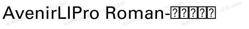 AvenirLIPro Roman字体转换